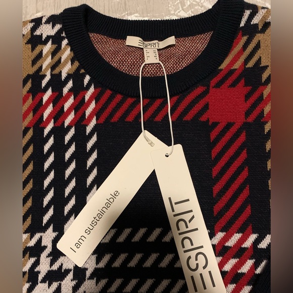 New! Esprit tartan sweater - Picture 5 of 8